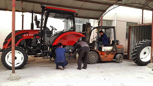 Farm tractor delivered to Ghana